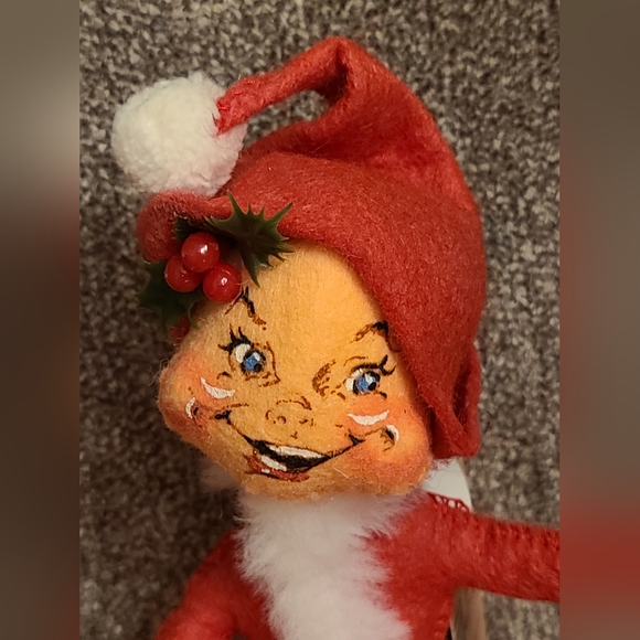 NWT Vintage Annalee 7" Red Elf Mobilitee Doll 1989 - Picture 4 of 8